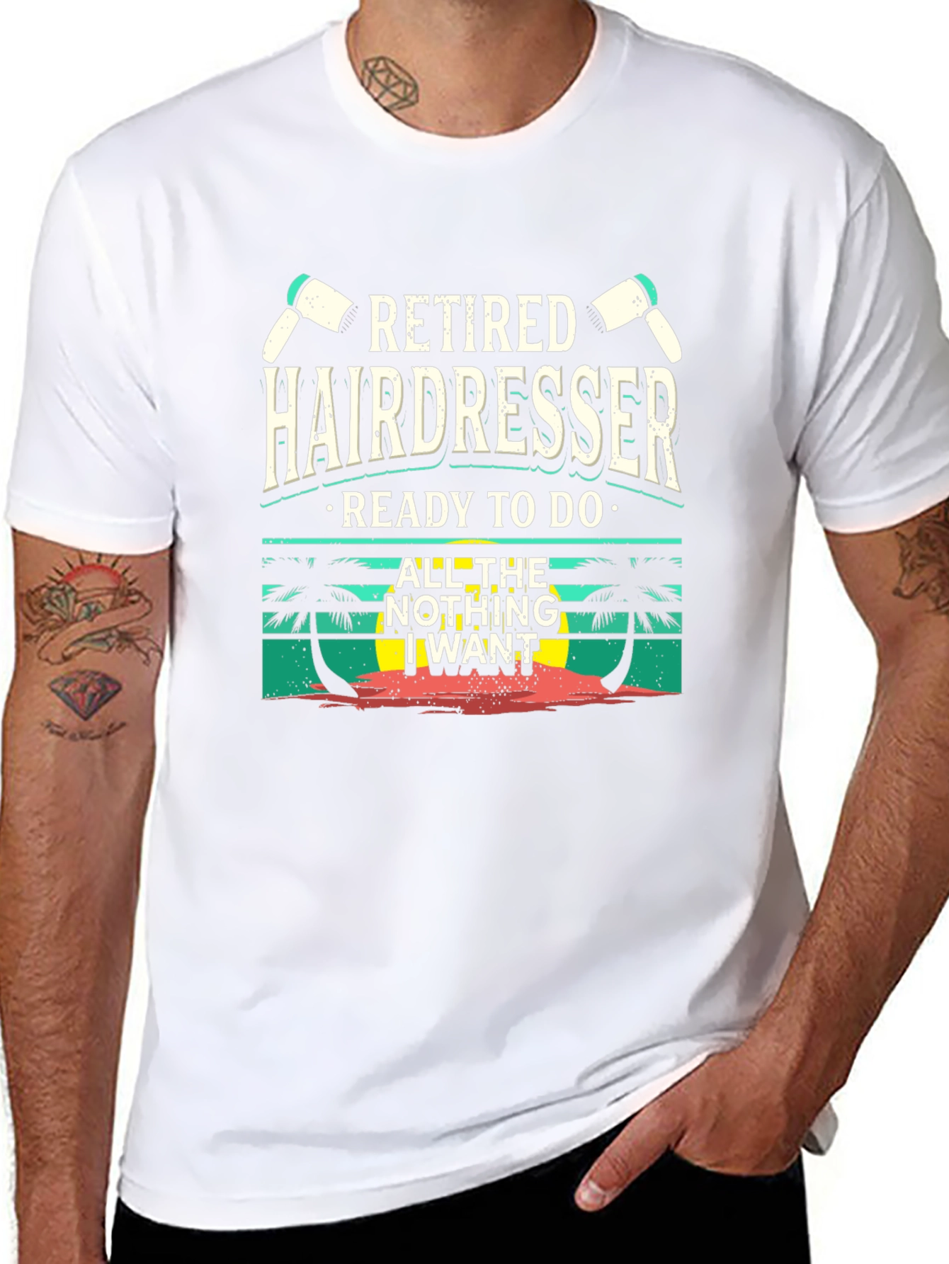 Retired Hairdresser T-Shirt - Beach Vibes