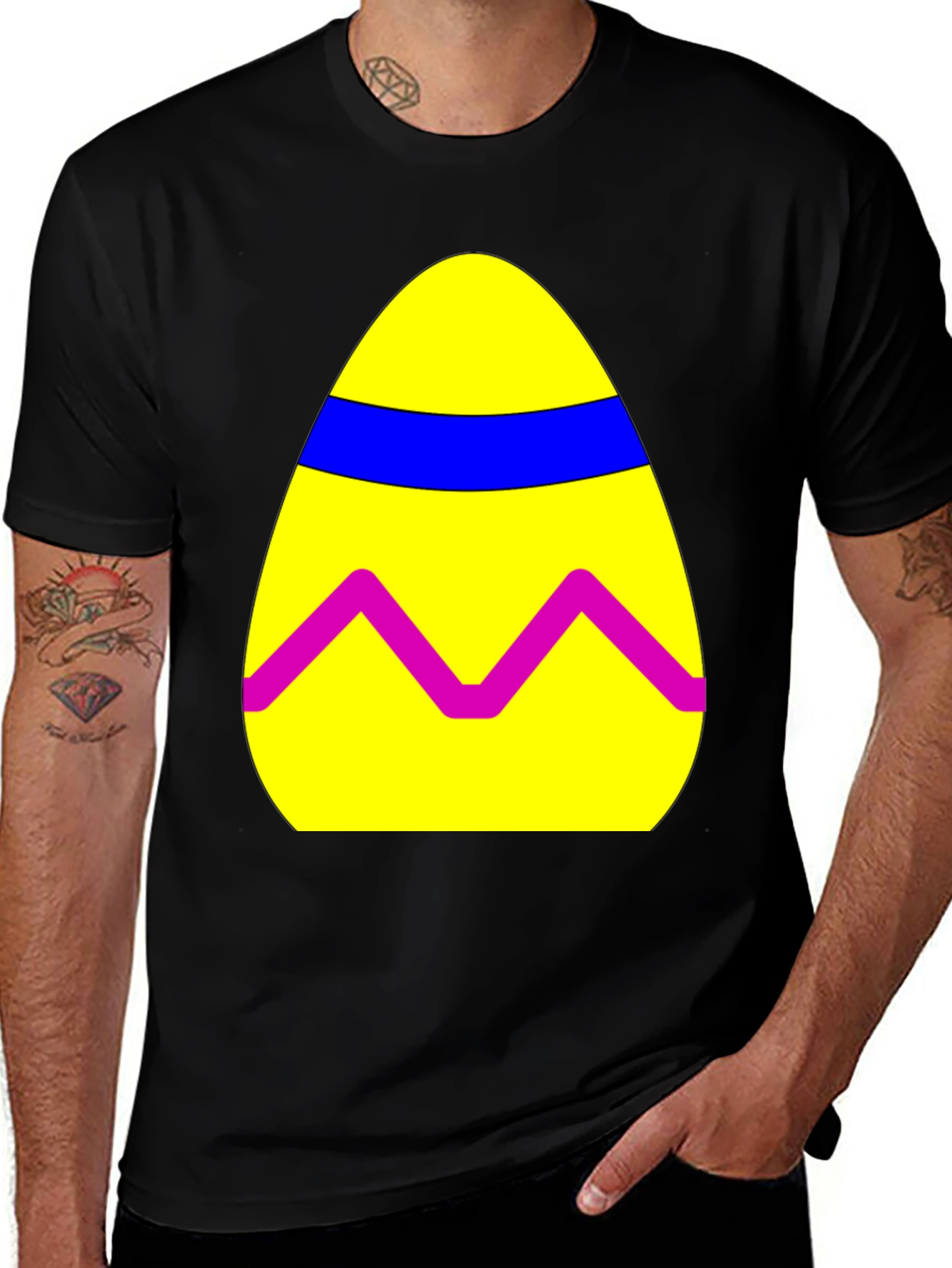 Easter Egg Graphic Tee - Fun Holiday Shirt