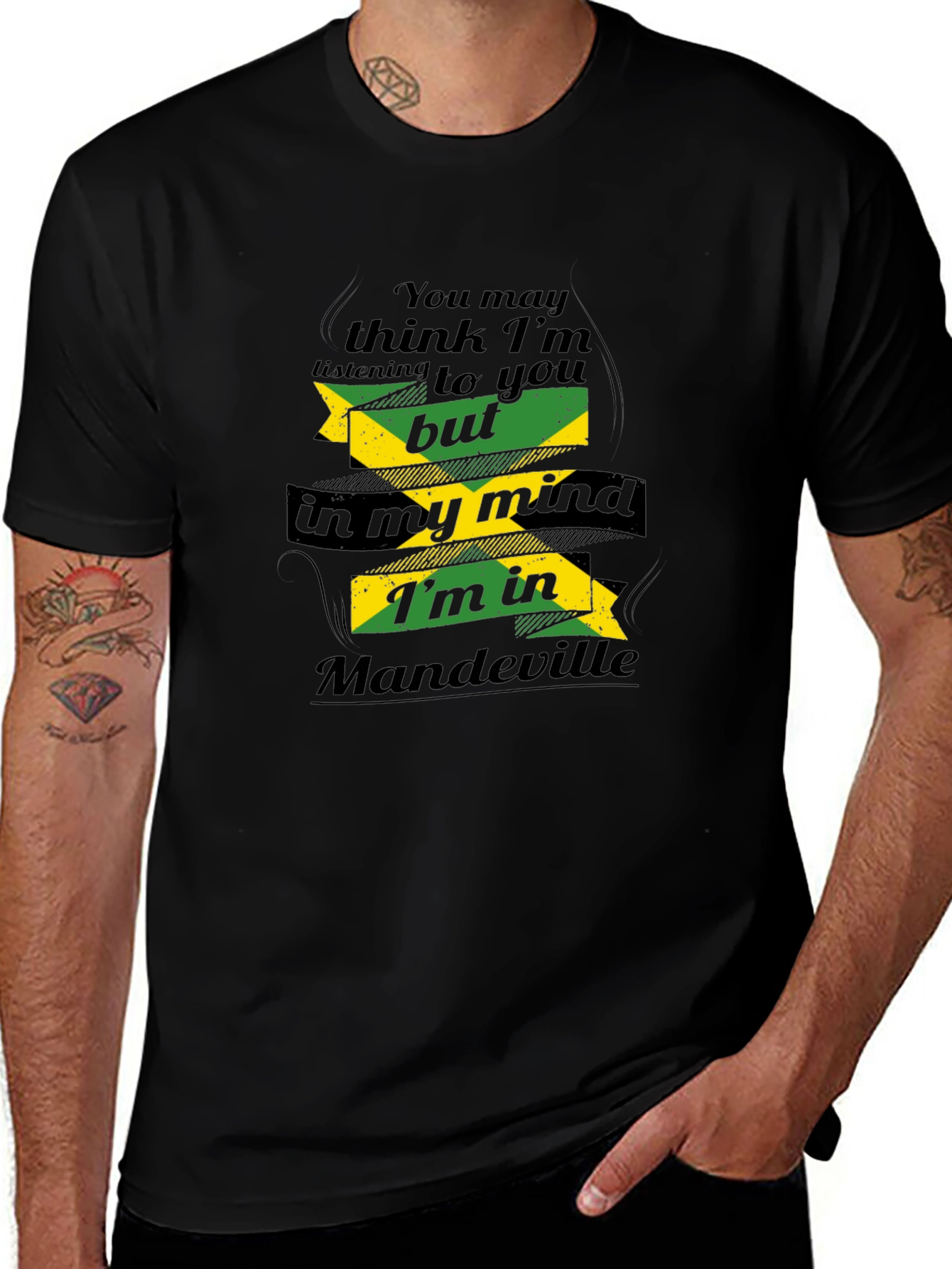 Mandeville Mind T-Shirt: Jamaican Pride Graphic Tee