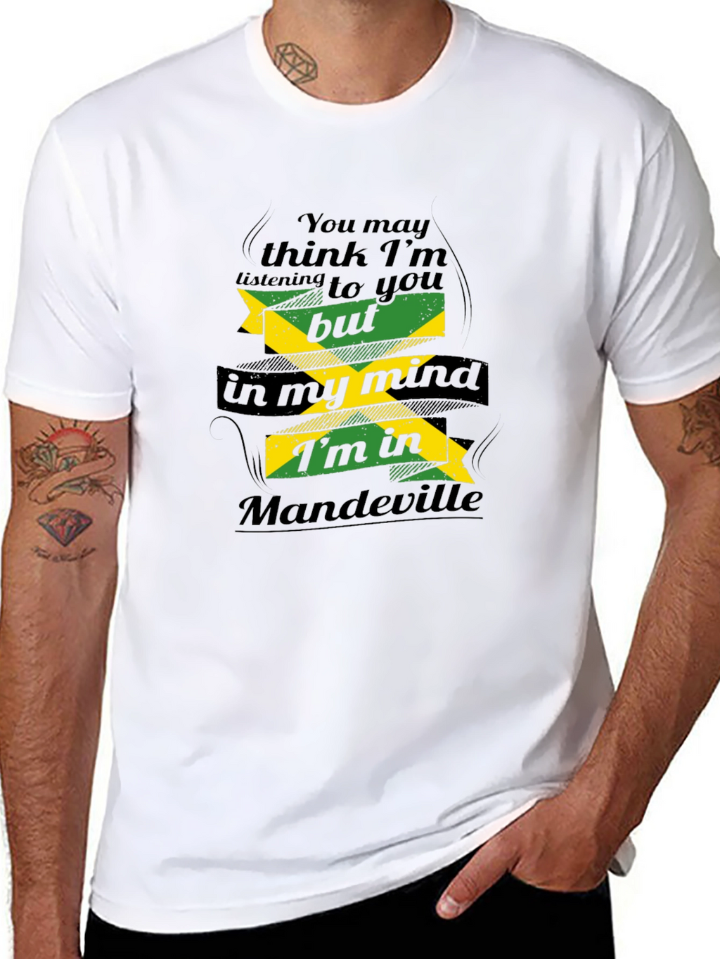 Mandeville Mind T-Shirt: Jamaican Pride Graphic Tee