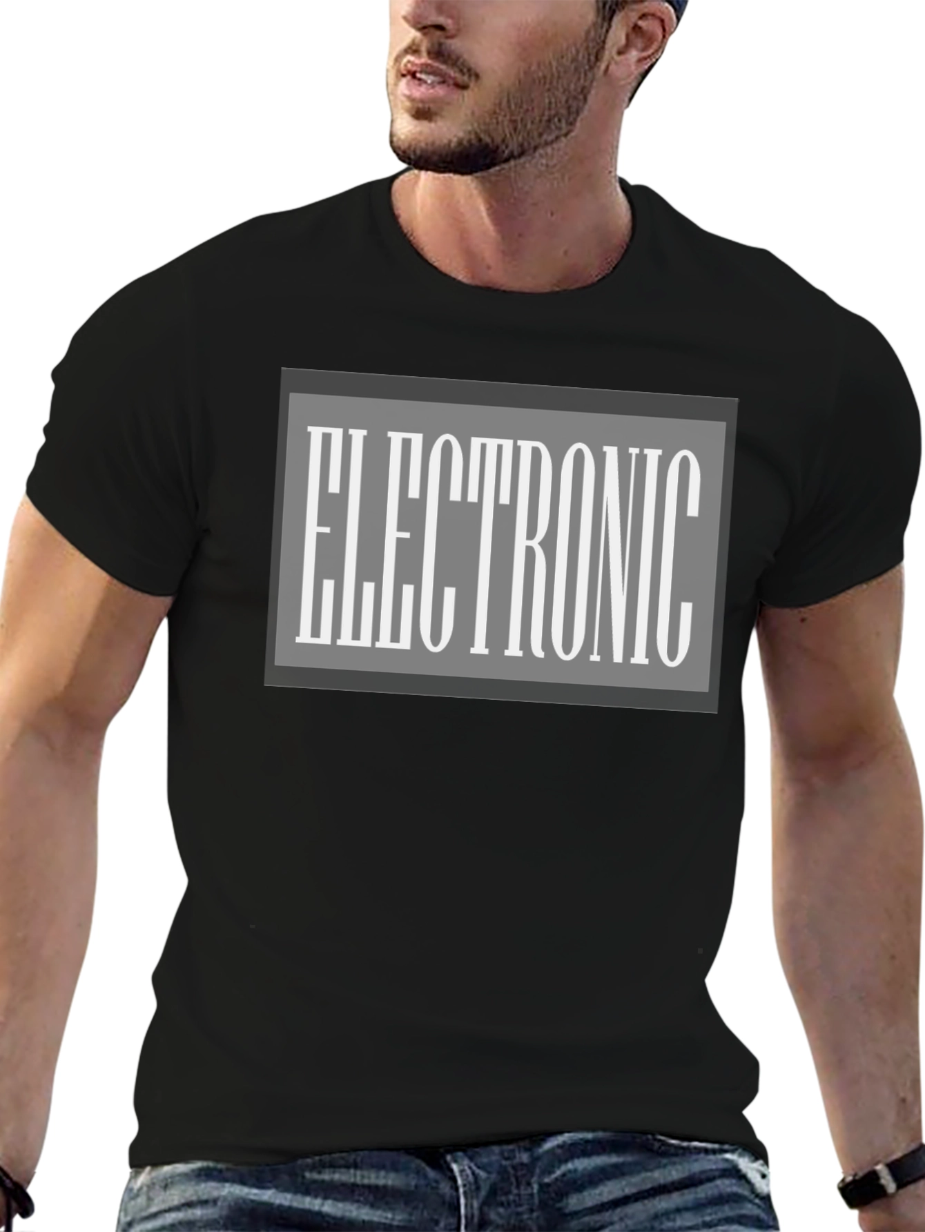 Electronic Graphic Black T-Shirt