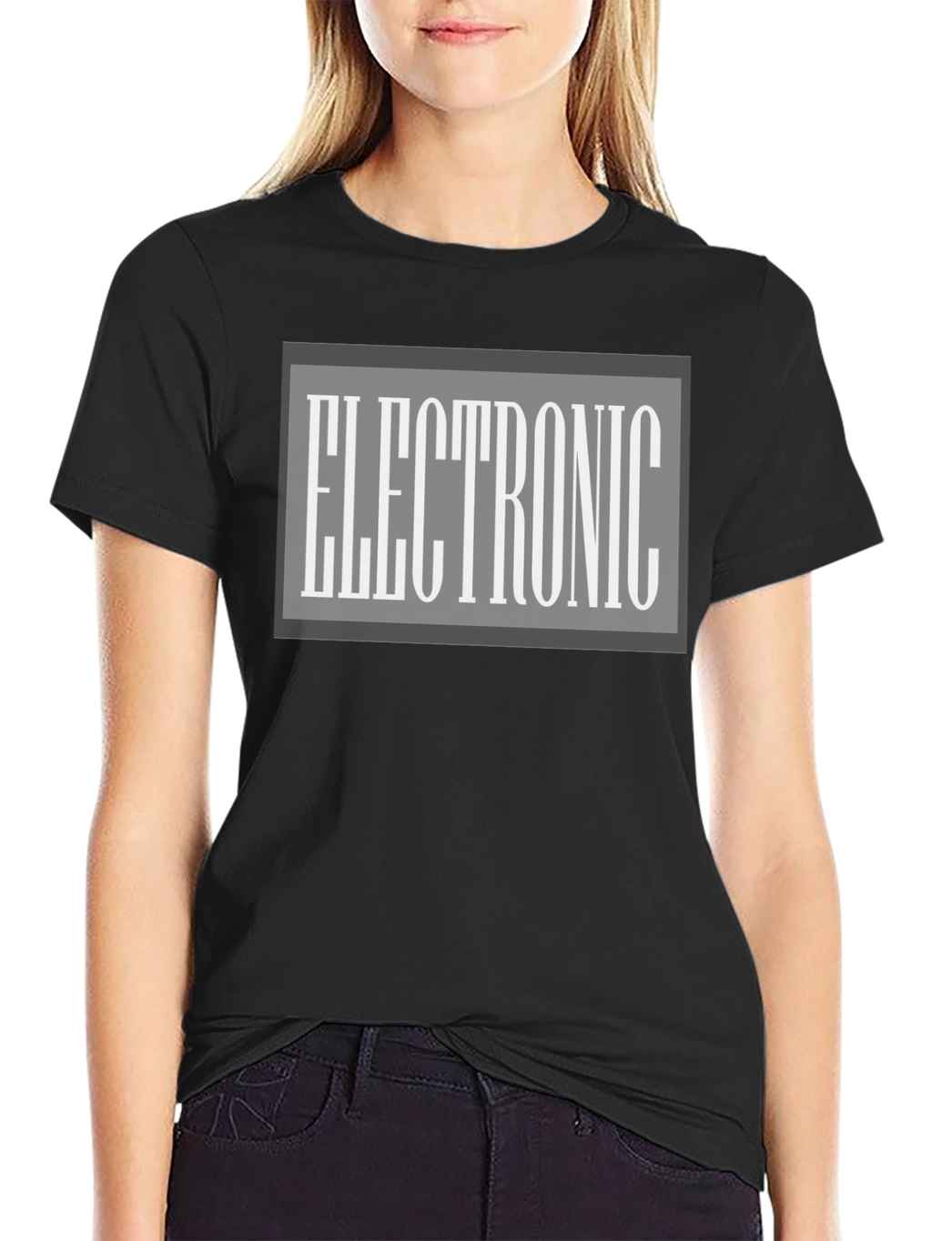 Electronic Graphic Black T-Shirt