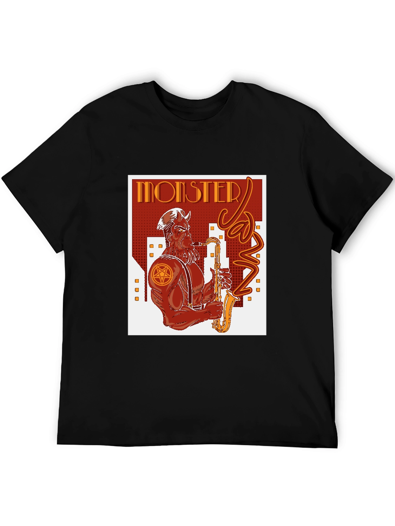 Monster Jazz Graphic Tee - Black