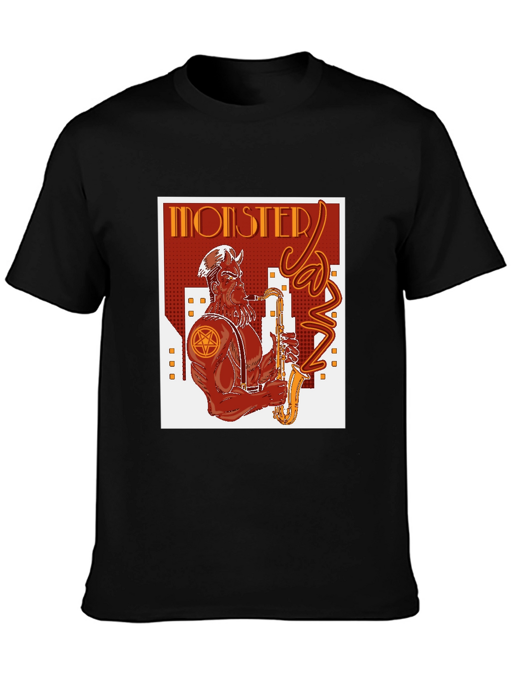 Monster Jazz Graphic Tee - Black