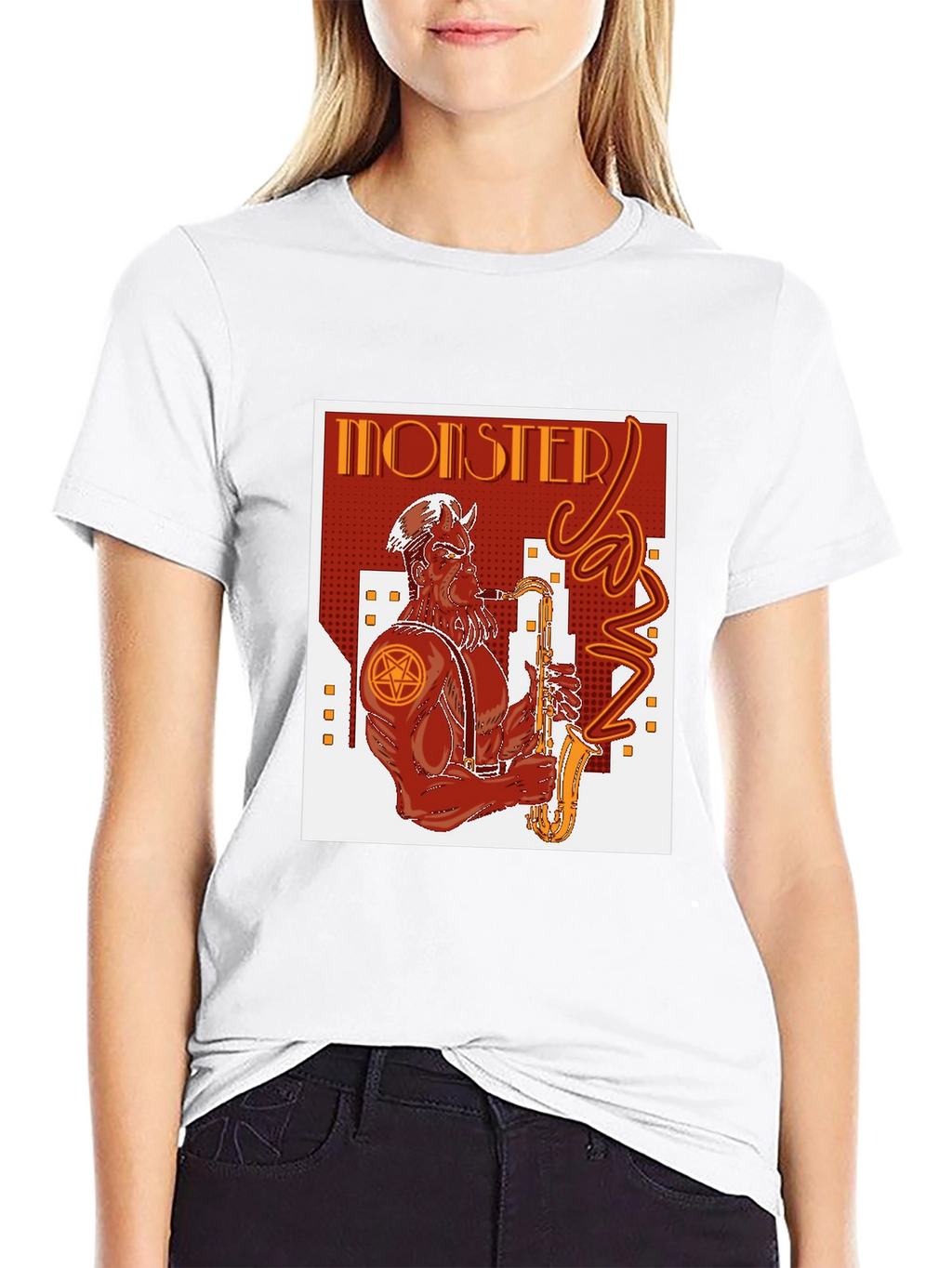 Monster Jazz Graphic Tee - Black