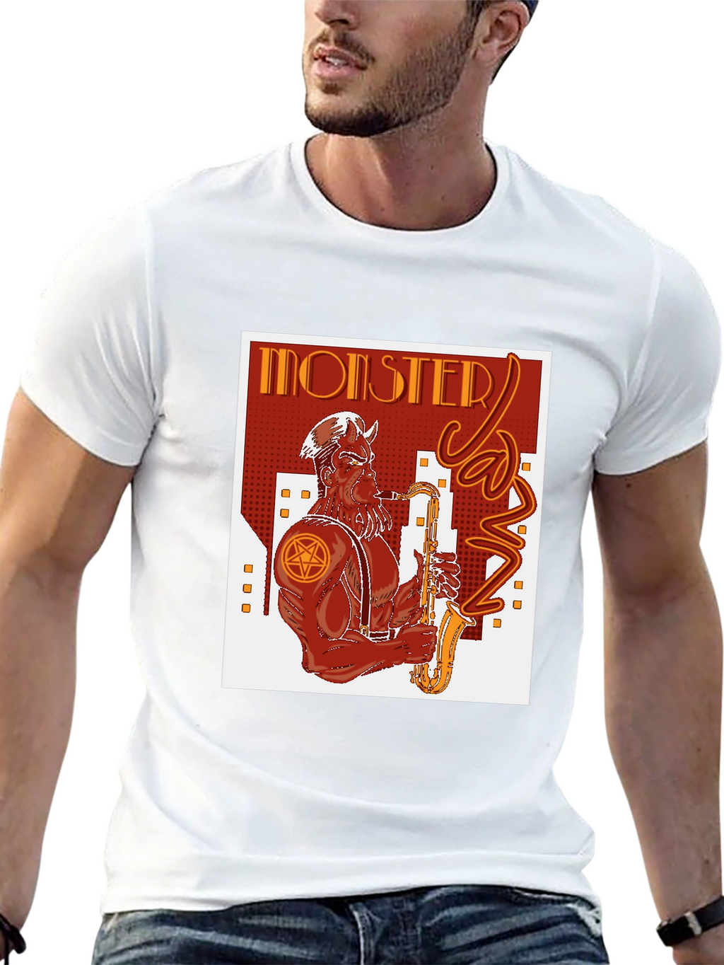 Monster Jazz Graphic Tee - Black