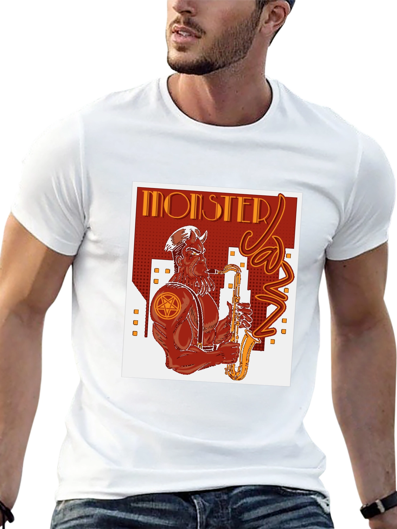 Monster Jazz Graphic Tee - Black