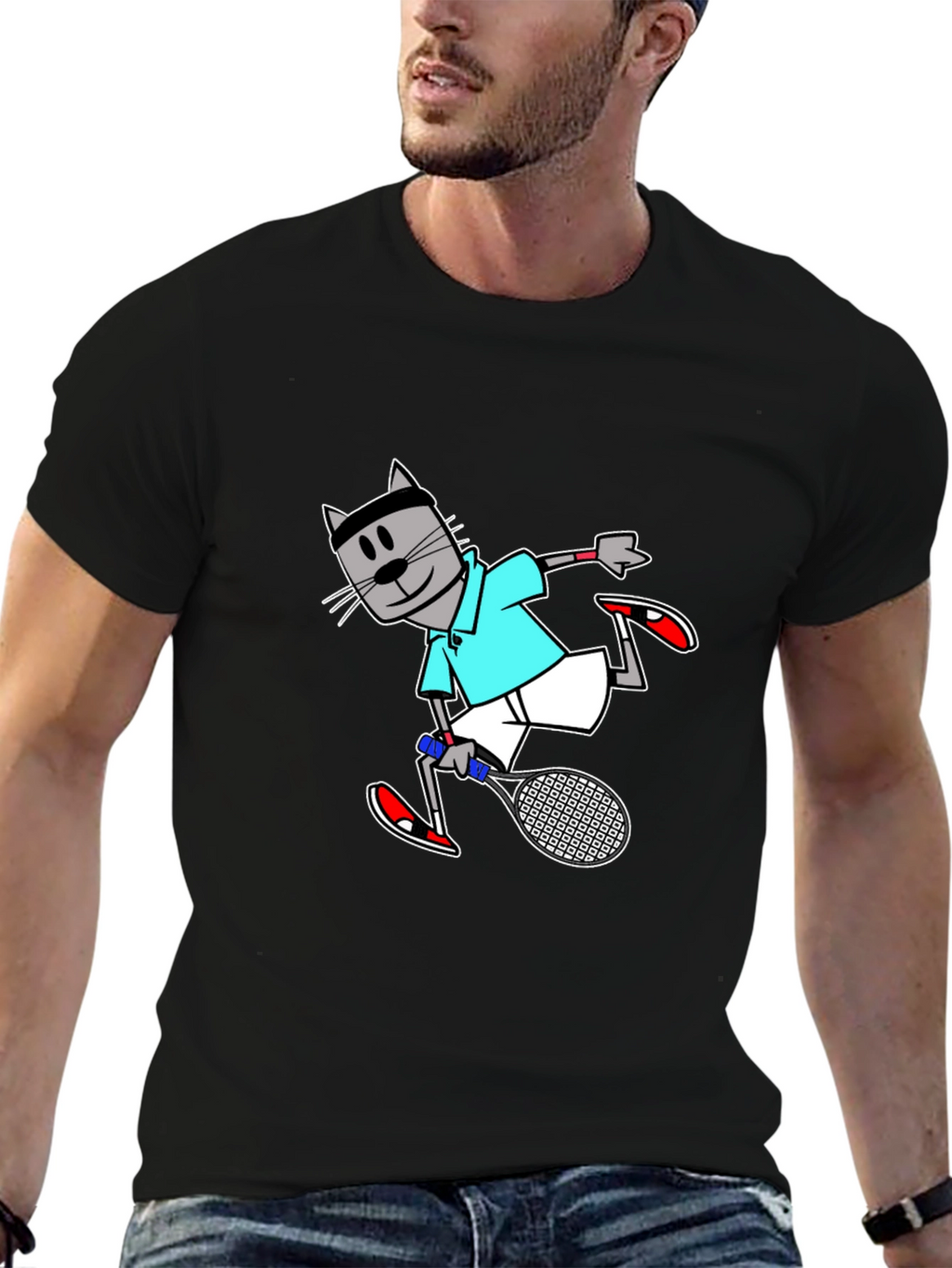 Tennis Cat T-Shirt