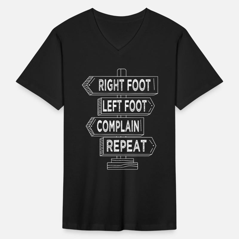 Hiking right foot left foot complain repeat hiker