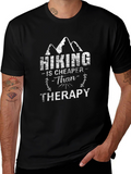 Hiking Cheaper Than Therapy Graphic Tee
