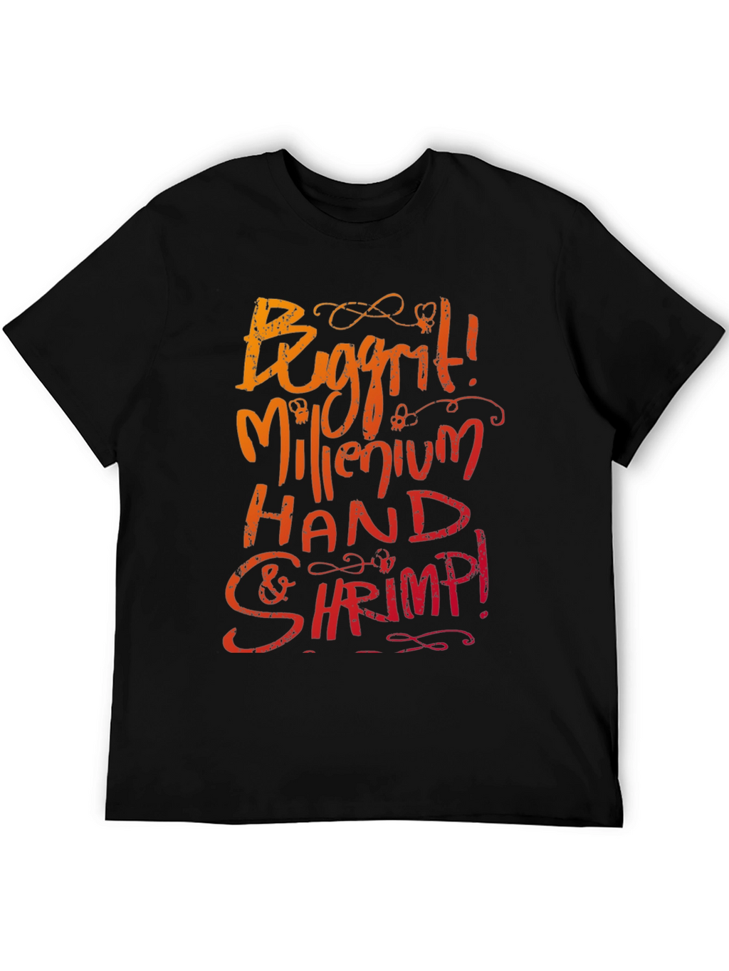 Buggrit Millenium Hand & Shrimp! Graphic Tee