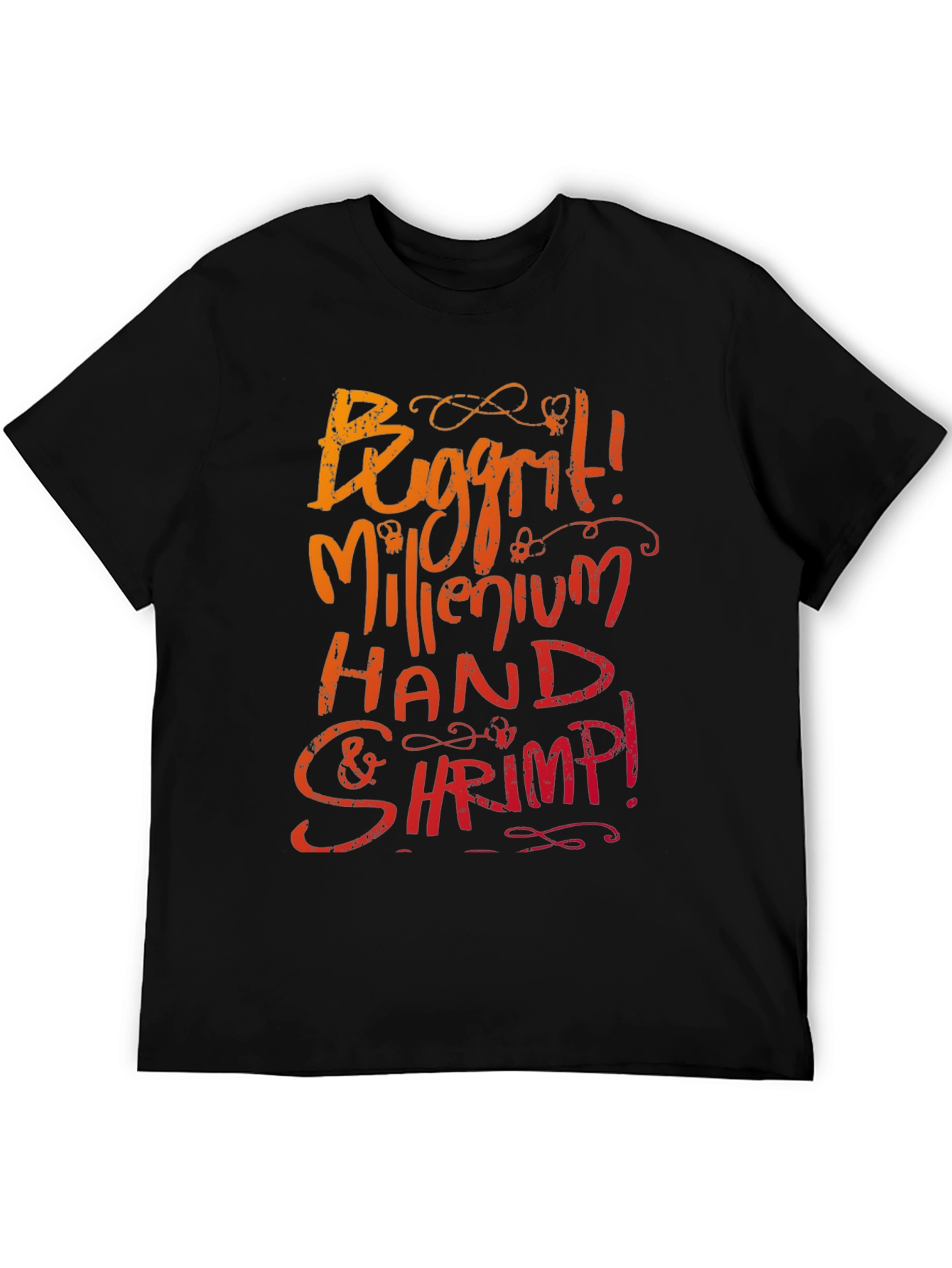 Buggrit Millenium Hand & Shrimp! Graphic Tee