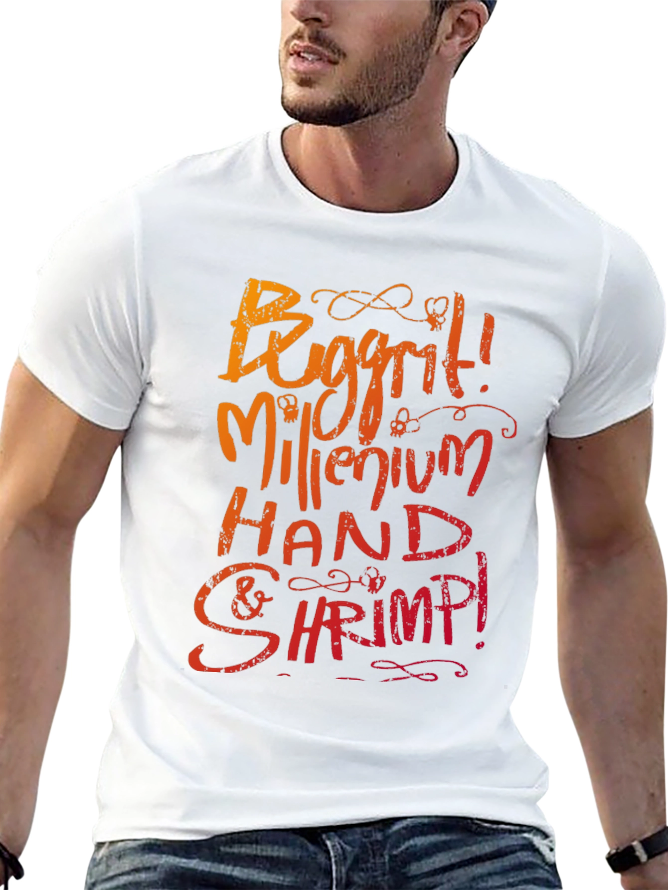 Buggrit Millenium Hand & Shrimp! Graphic Tee