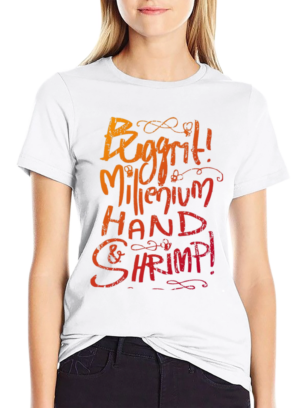 Buggrit Millenium Hand & Shrimp! Graphic Tee