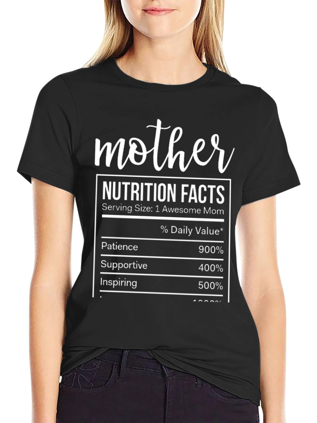 Mother Nutrition Facts Graphic T-Shirt