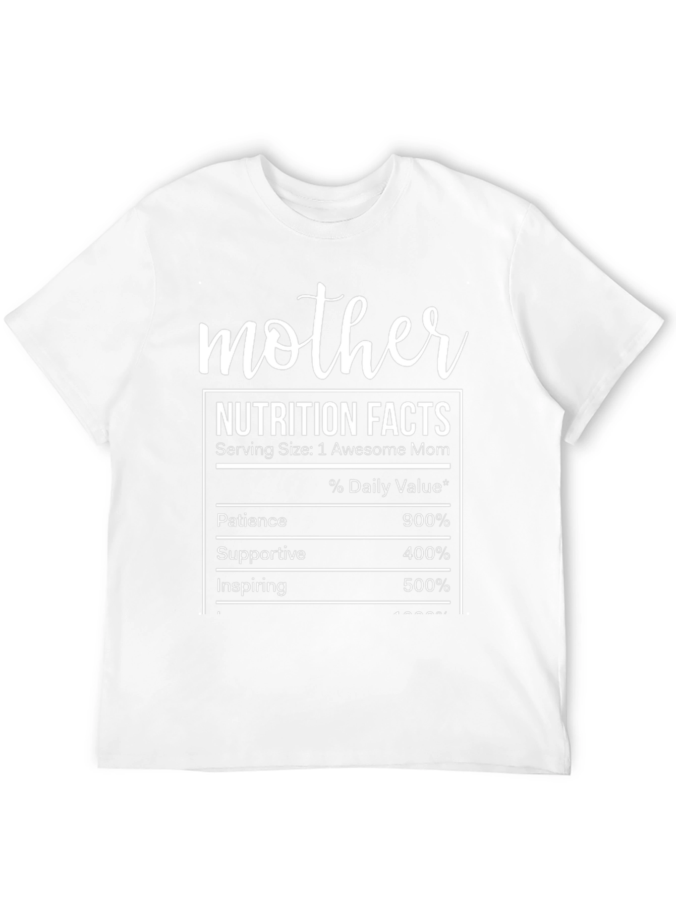 Mother Nutrition Facts Graphic T-Shirt