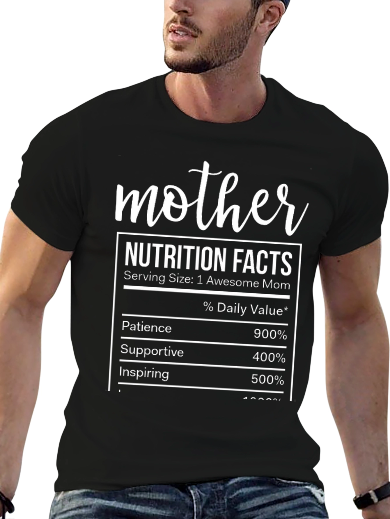 Mother Nutrition Facts Graphic T-Shirt