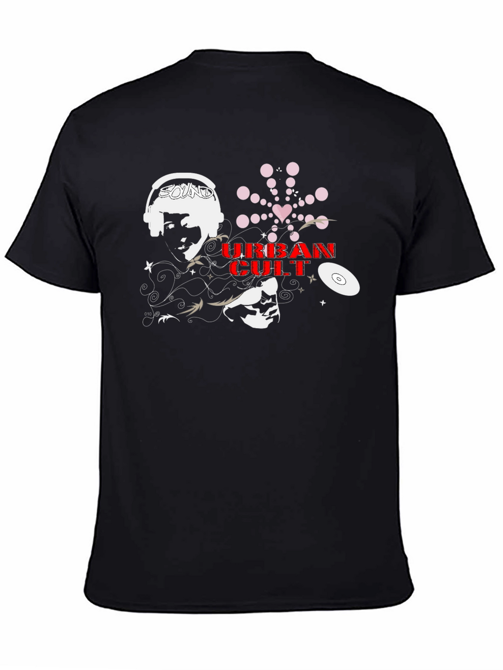 Urban Cult Graphic Tee - Black Cotton