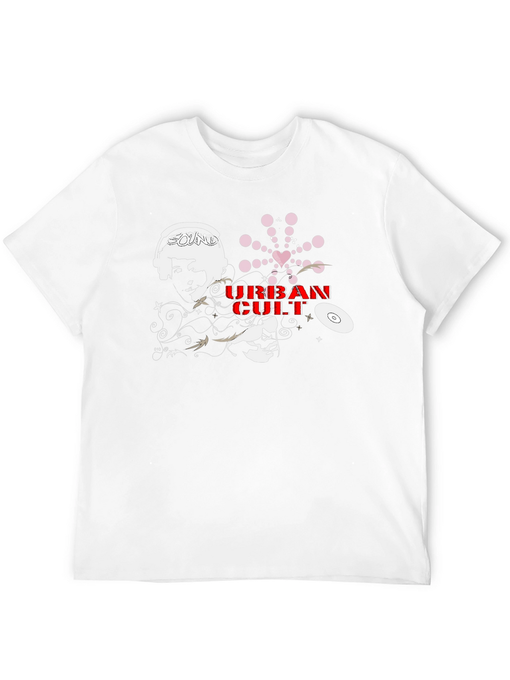 Urban Cult Graphic Tee - Black Cotton
