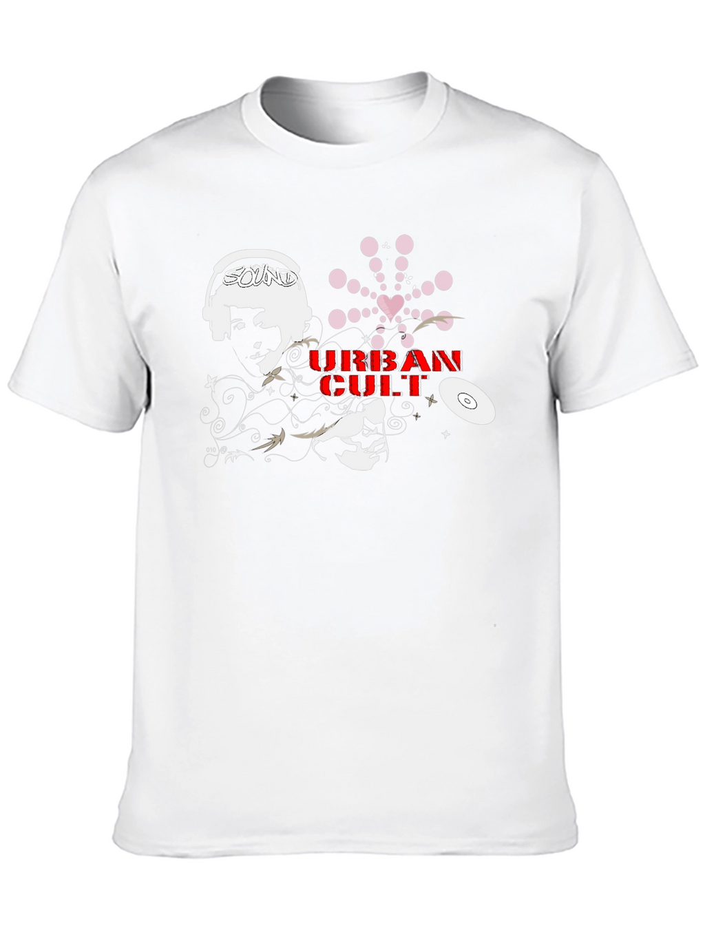 Urban Cult Graphic Tee - Black Cotton