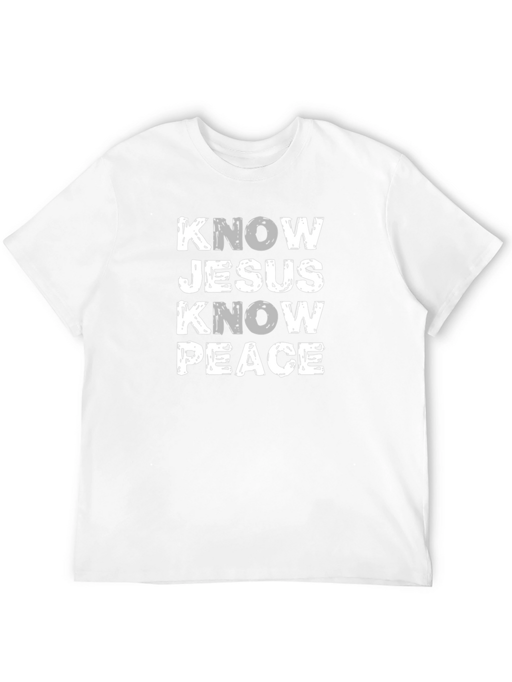 Know Jesus Know Peace Black Graphic Tee