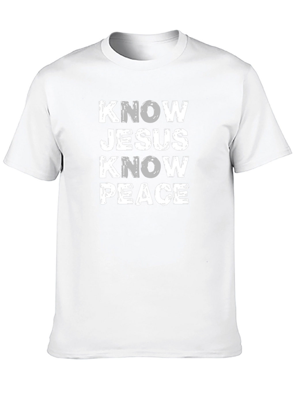 Know Jesus Know Peace Black Graphic Tee
