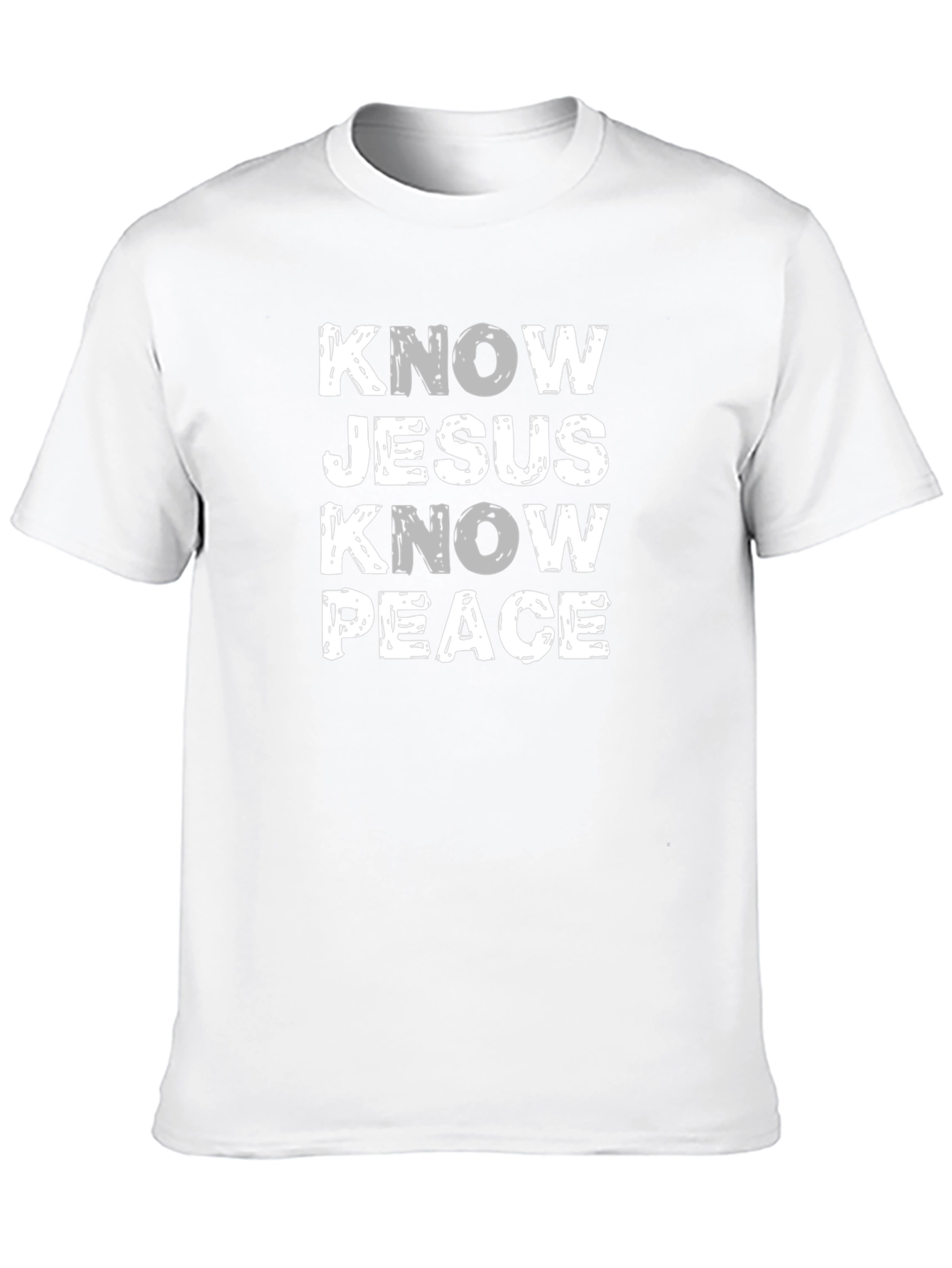 Know Jesus Know Peace Black Graphic Tee