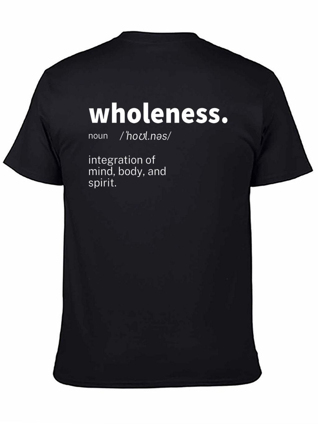 Wholeness Definition Graphic Tee - Black