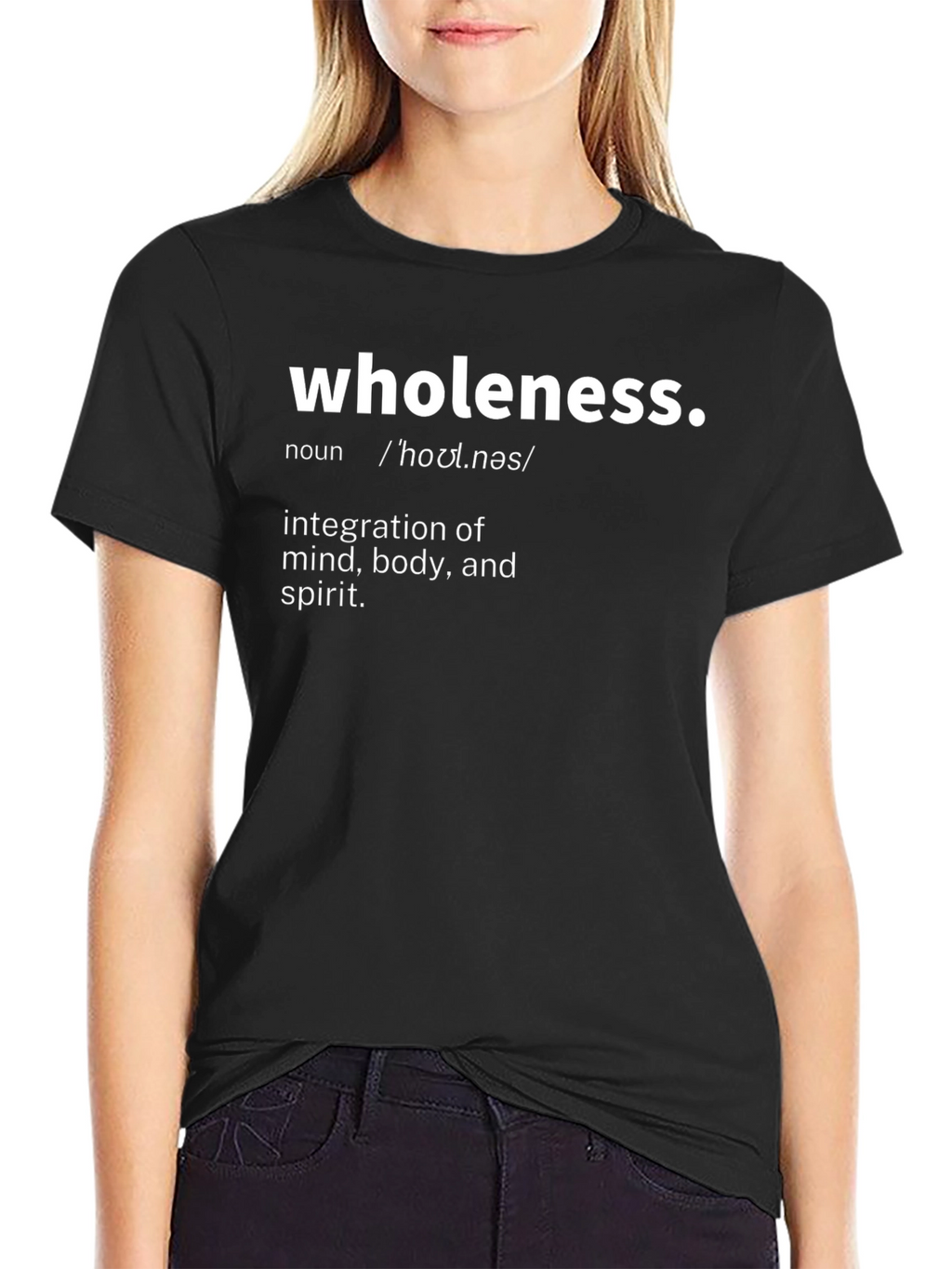 Wholeness Definition Graphic Tee - Black