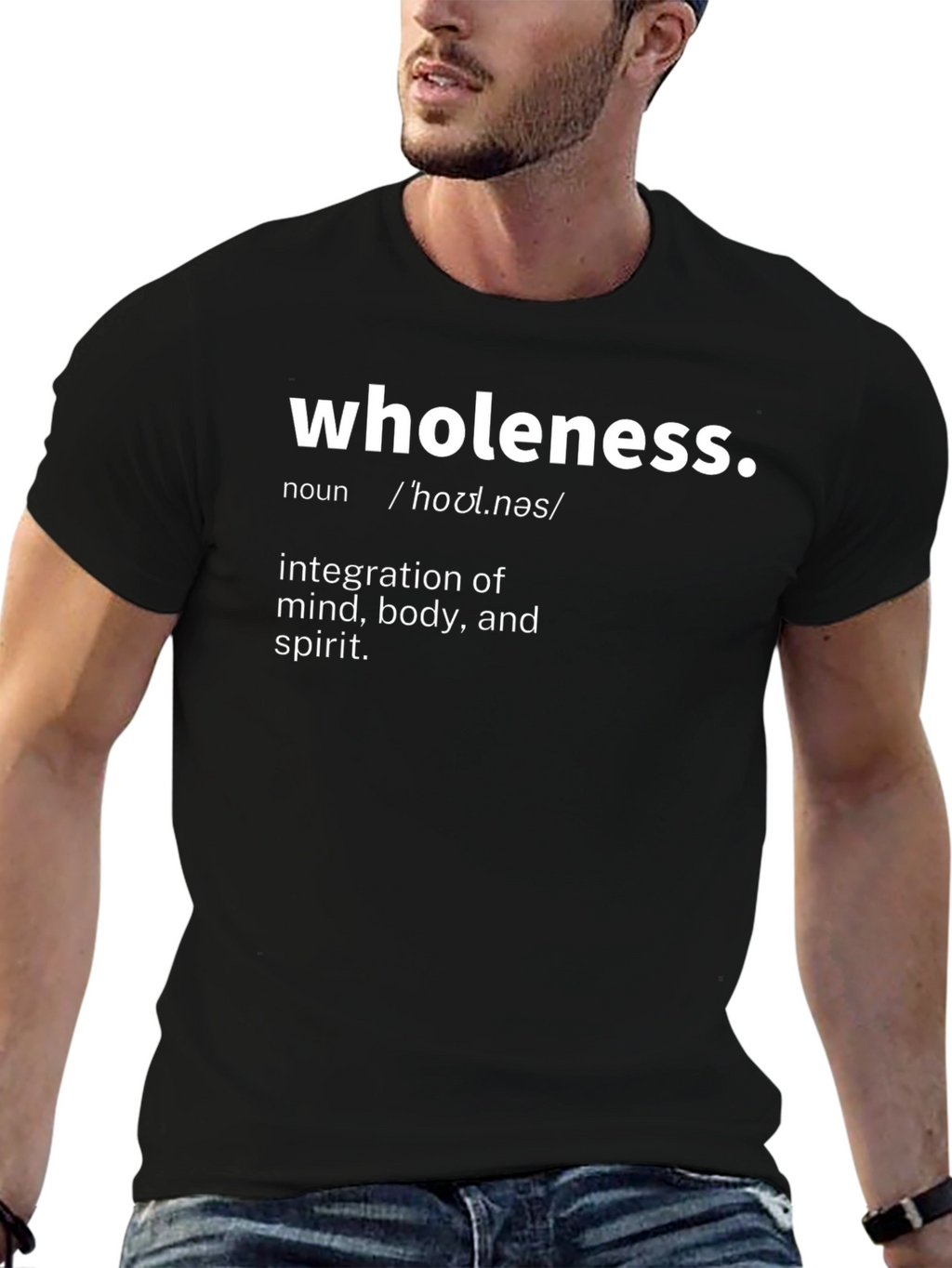 Wholeness Definition Graphic Tee - Black