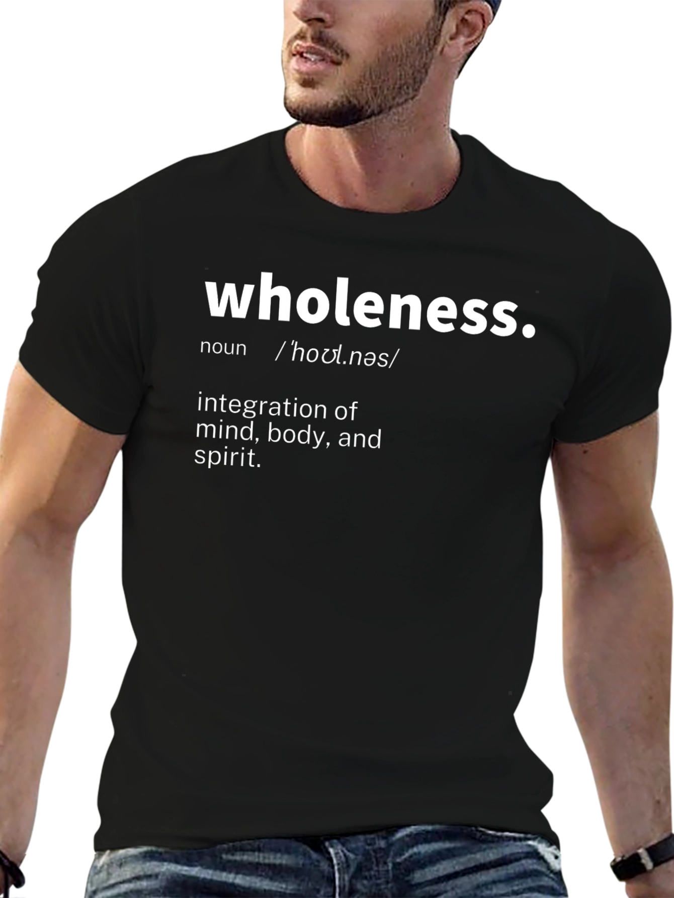 Wholeness Definition Graphic Tee - Black