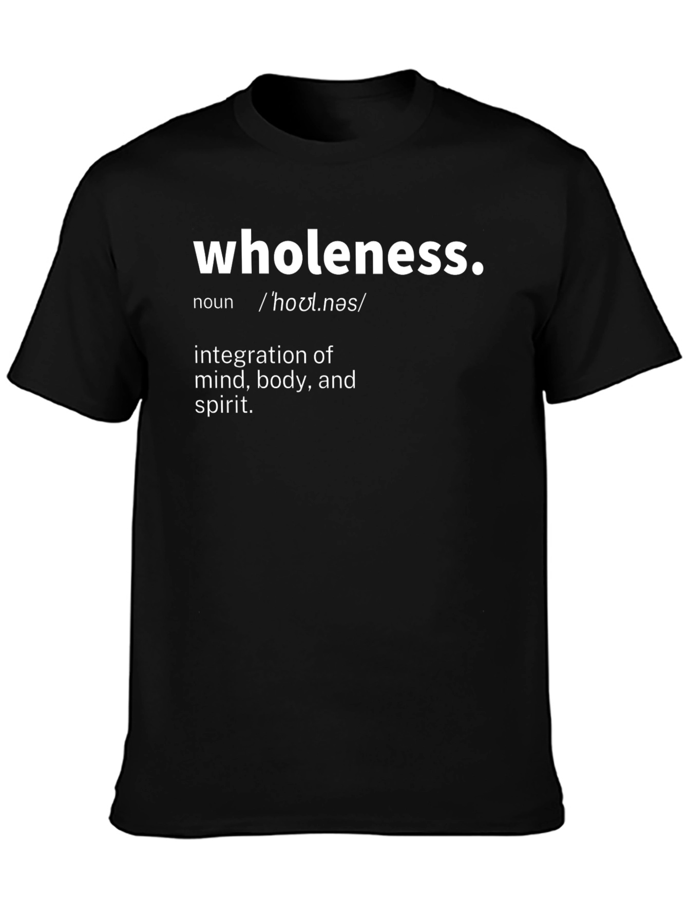 Wholeness Definition Graphic Tee - Black