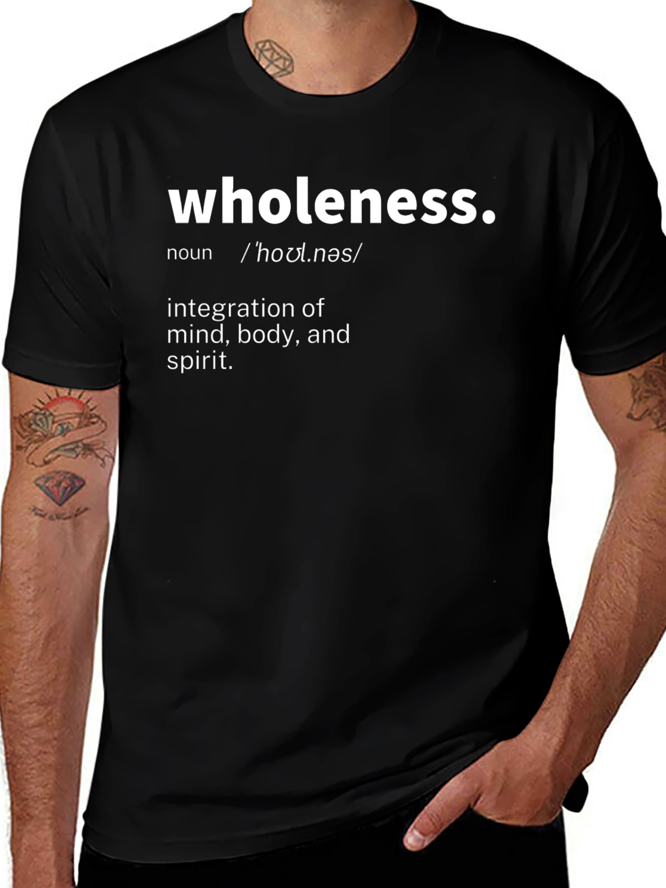 Wholeness Definition Graphic Tee - Black