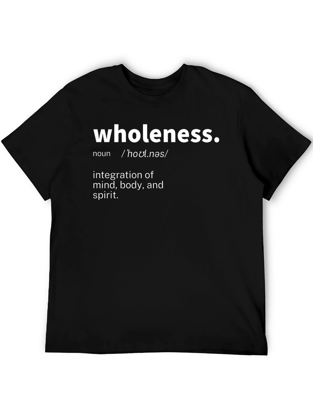 Wholeness Definition Graphic Tee - Black