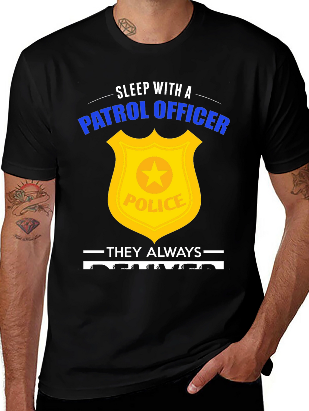 Sleep with a Patrol Officer Graphic Tee