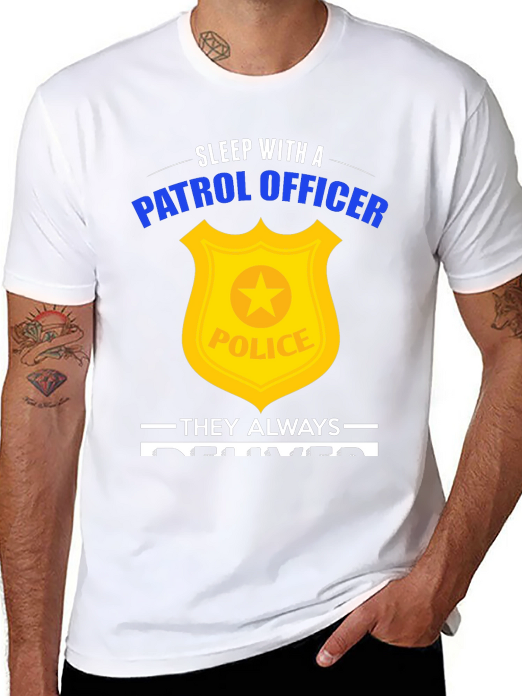 Sleep with a Patrol Officer Graphic Tee