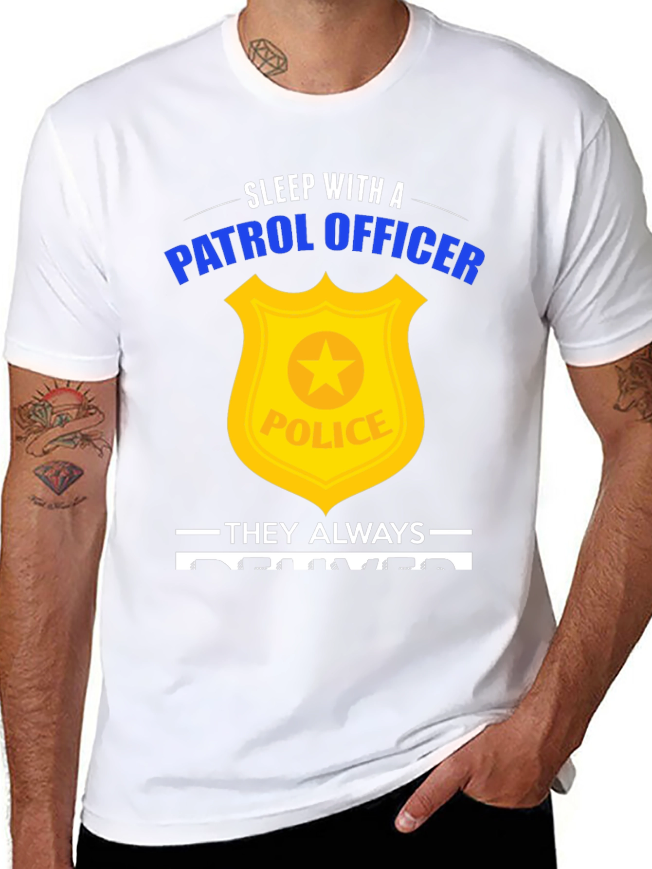 Sleep with a Patrol Officer Graphic Tee