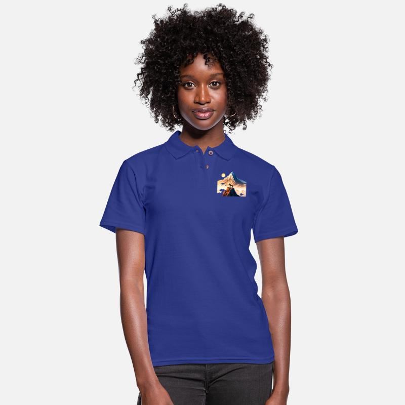 Horse running to mountain