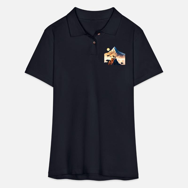 Horse running to mountain