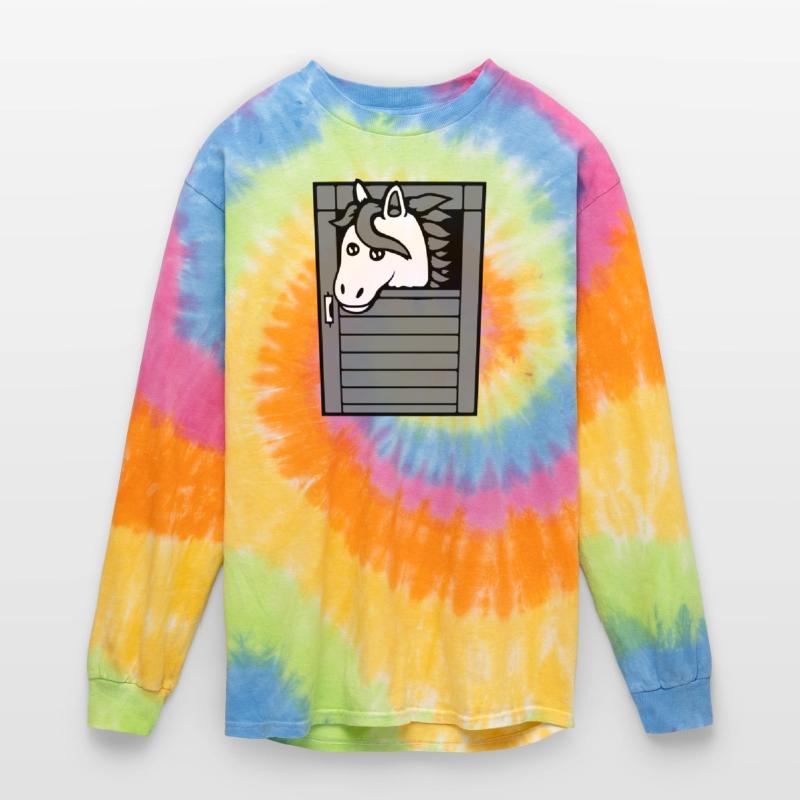 Horse Stable Pony Little Peeking Out Cute Comic