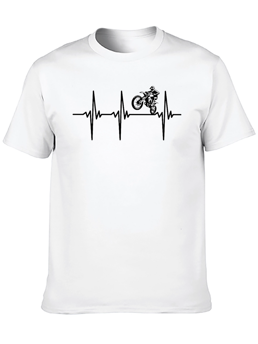 Motorcross Heartbeat Graphic Tee
