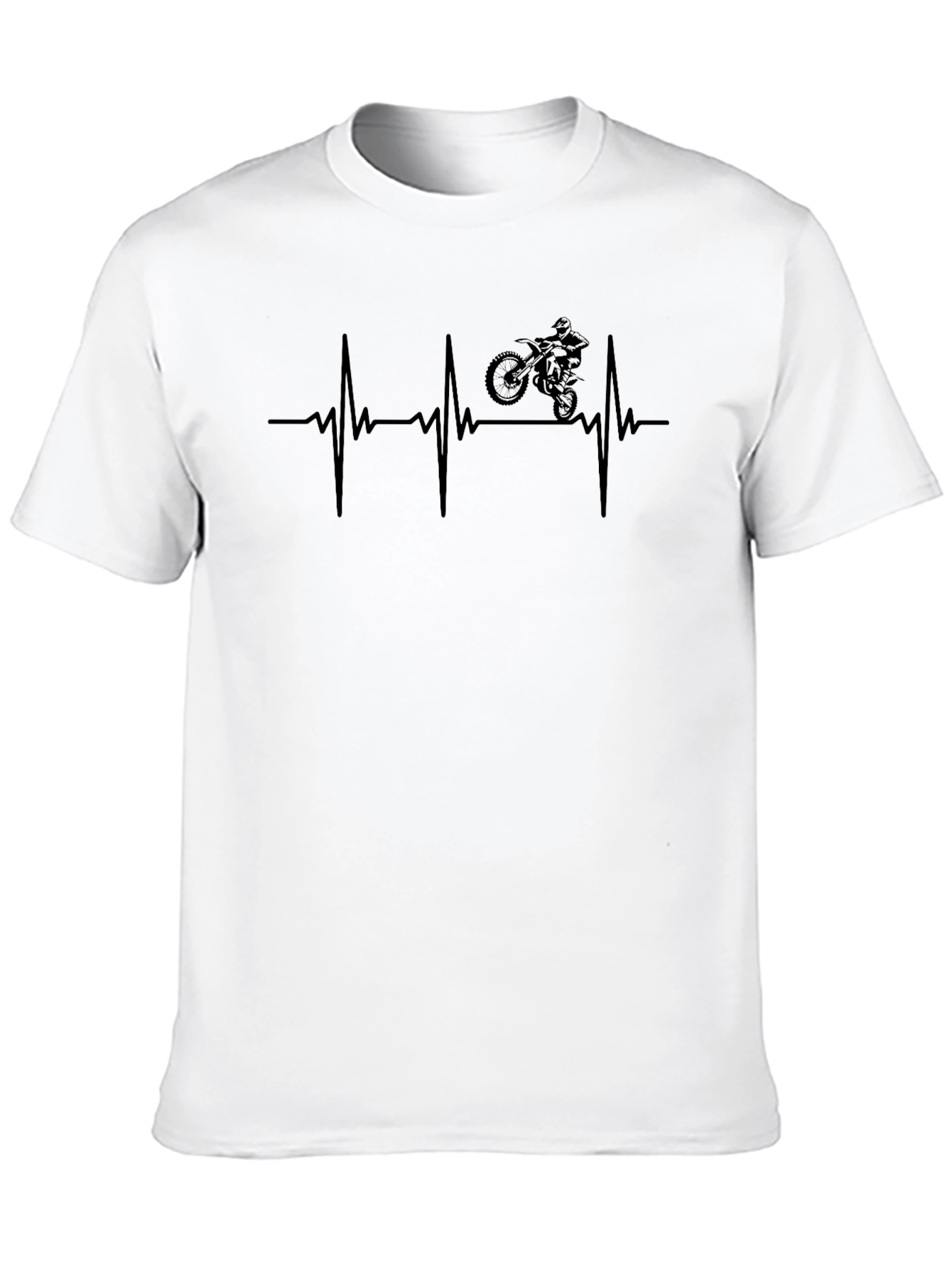 Motorcross Heartbeat Graphic Tee