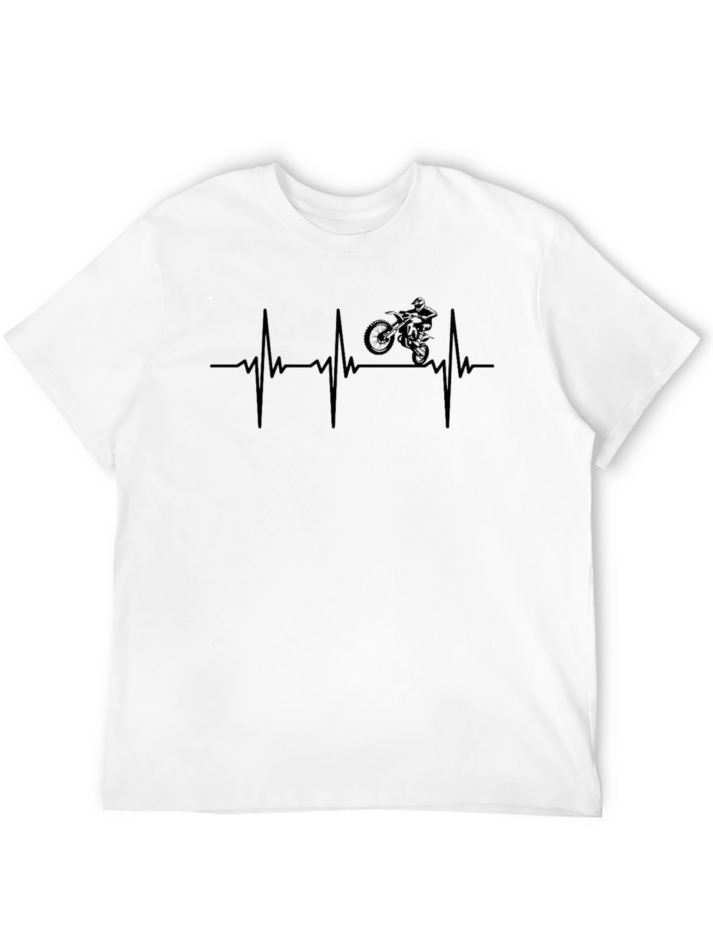 Motorcross Heartbeat Graphic Tee