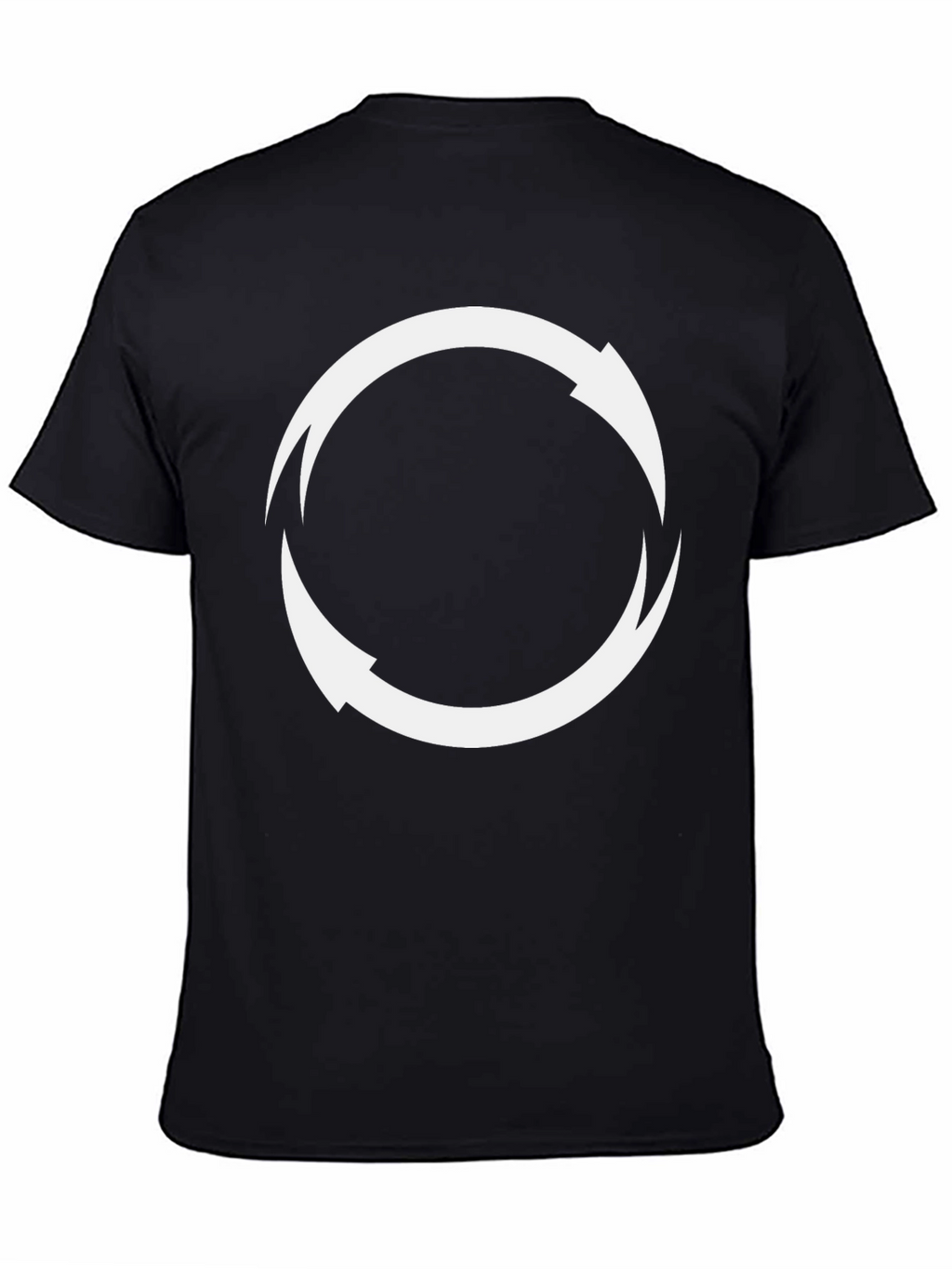 Circular Arrow Graphic Tee - Black