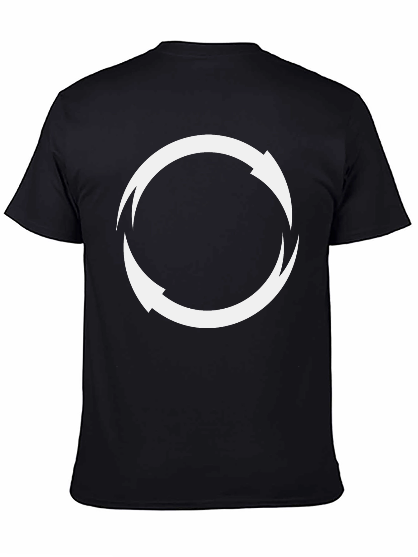Circular Arrow Graphic Tee - Black