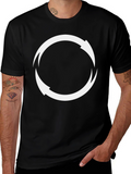 Circular Arrow Graphic Tee - Black