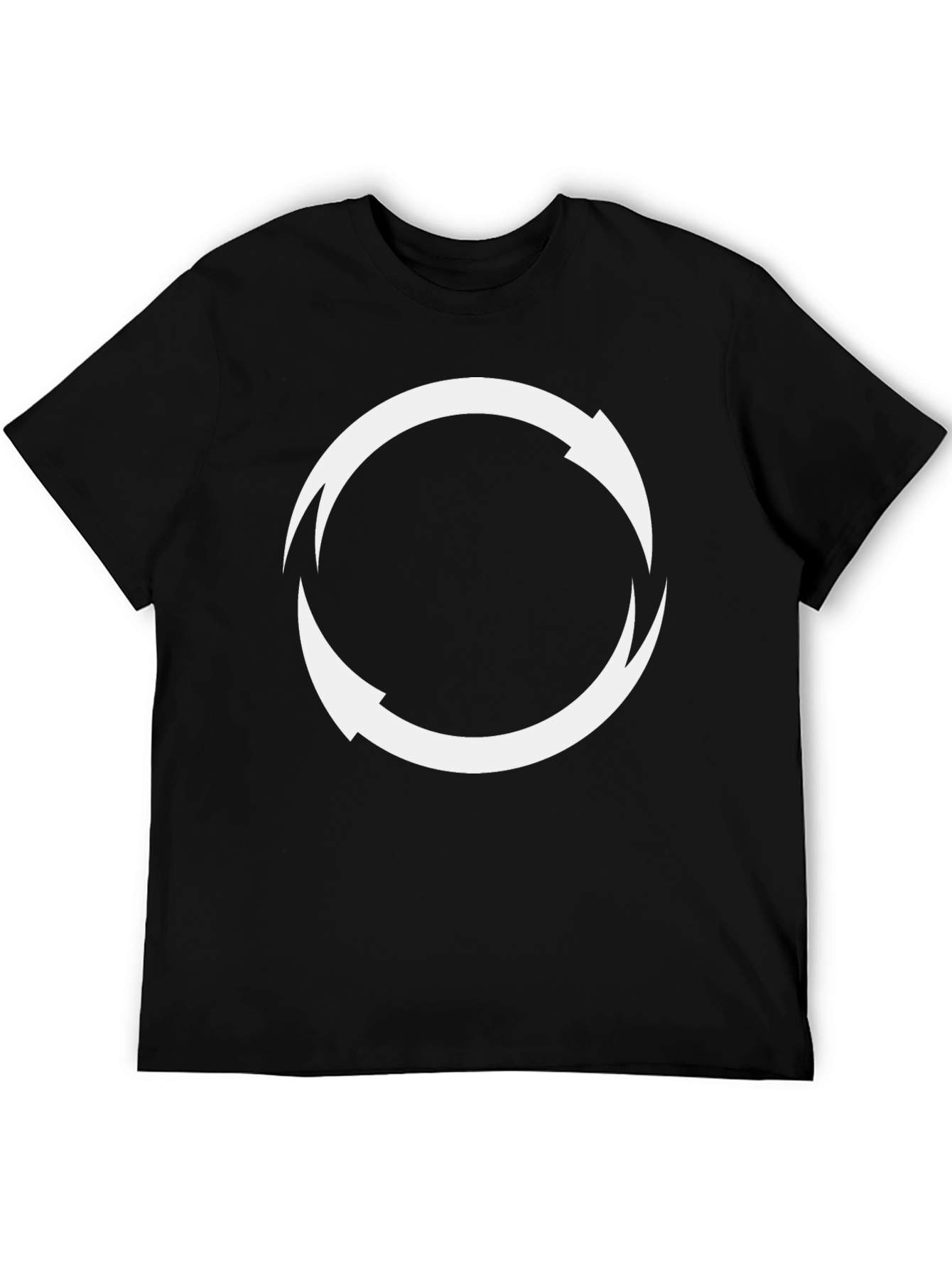 Circular Arrow Graphic Tee - Black
