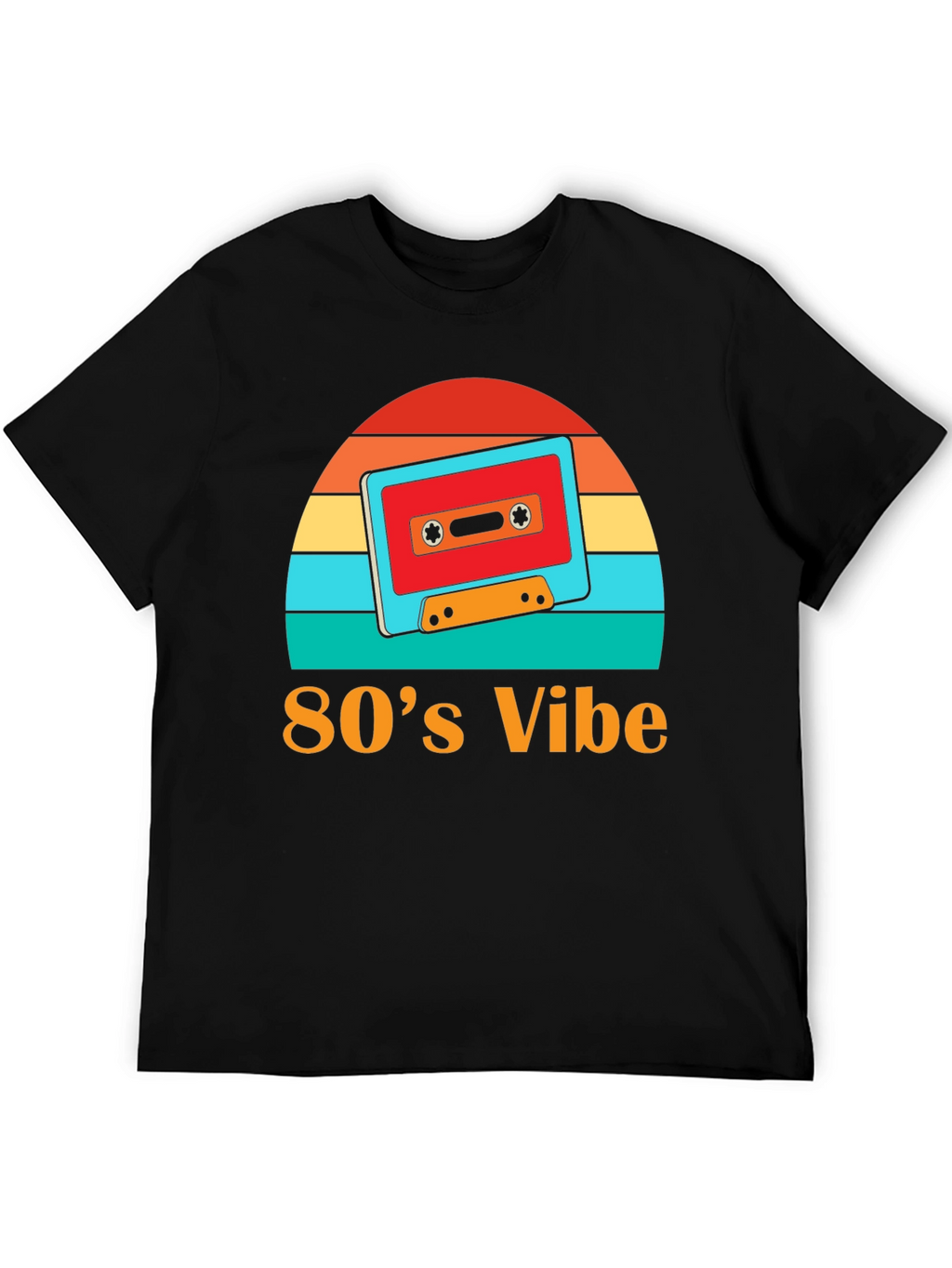 Retro 80s Vibe Cassette Tape Graphic Tee
