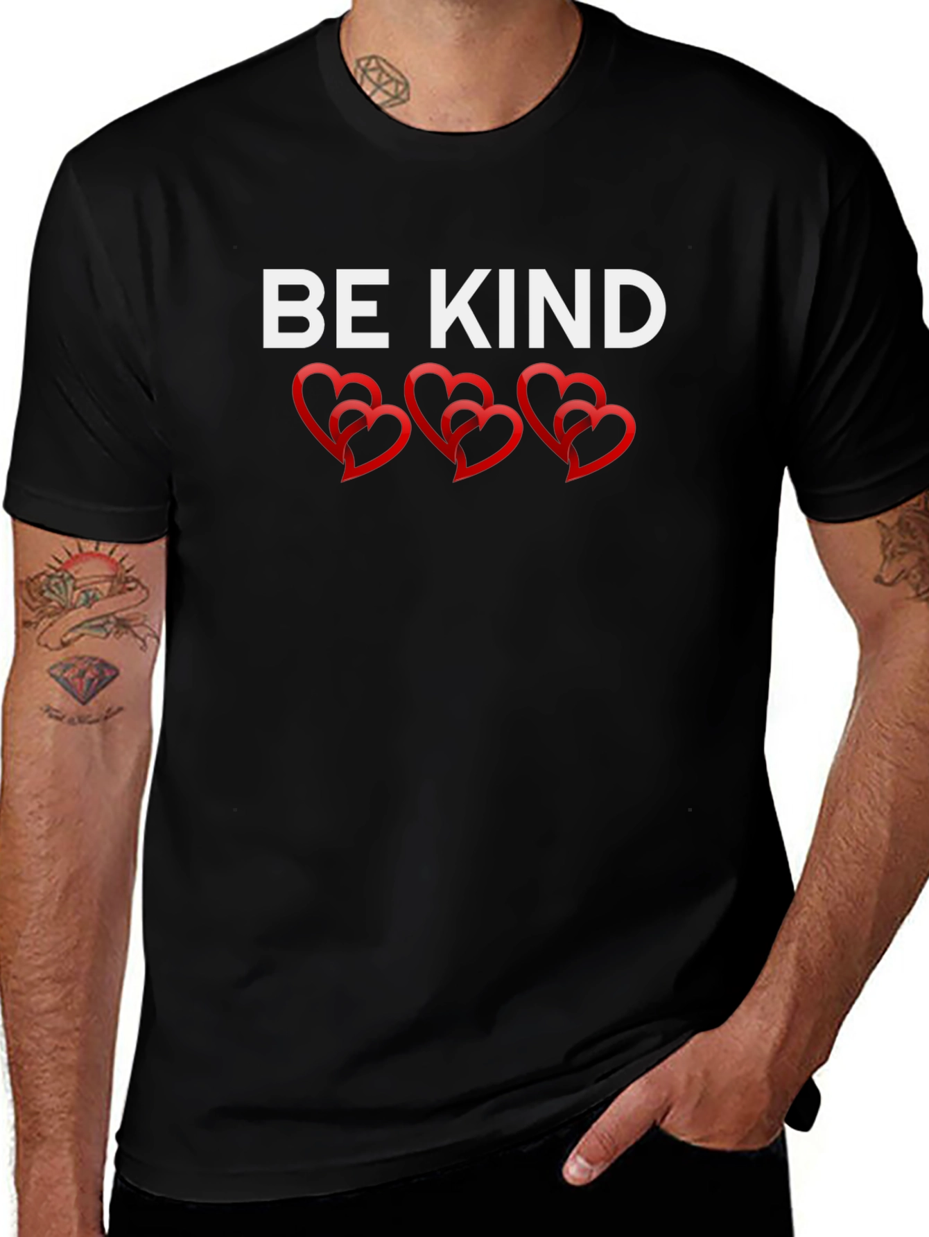 Be Kind Graphic T-Shirt - Heart Design
