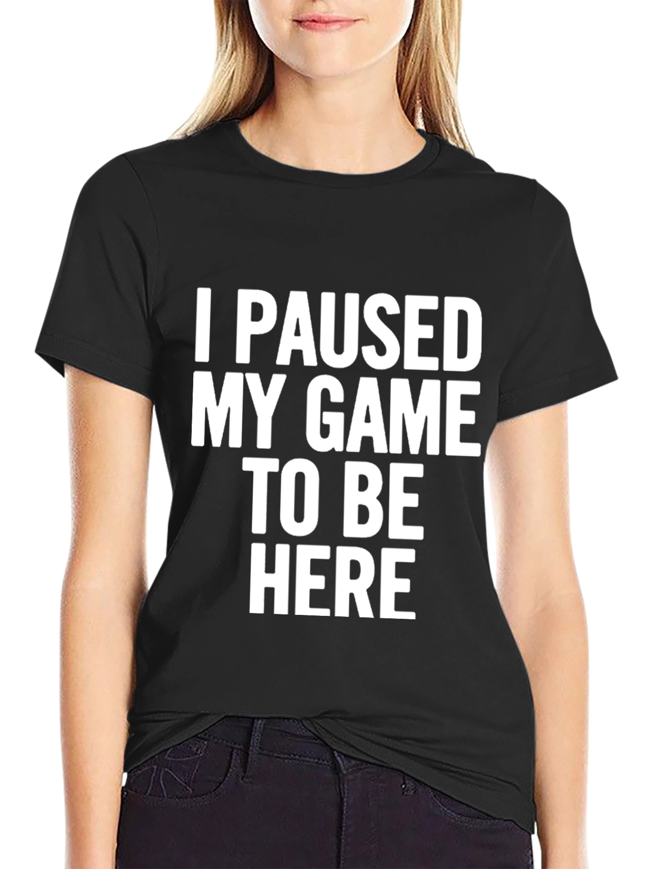 I Paused My Game T-Shirt Funny Gamer Tee